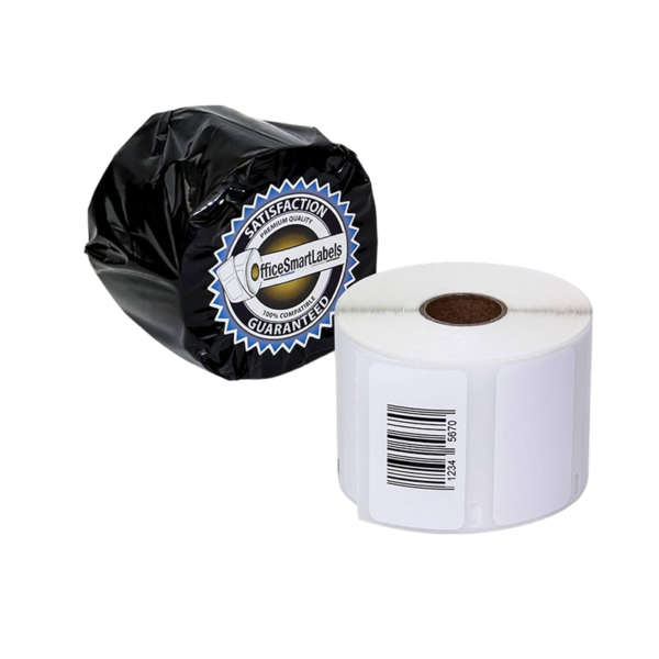 DYMO LabelWriter 30334 Multi-Purpose Labels, 2-1/4 x 1-1/4, Black on White, 1000 Labels/Roll