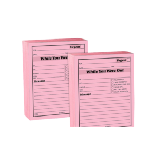 Adams Phone Message Pad, 5.5 x 3.8, Ruled, Pink, 100 Sheets/Pad