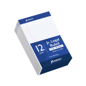 Ampad To Do Notepad, 5 x 8, Wide Ruled, Assorted Colors, 50 Sheets/Pad