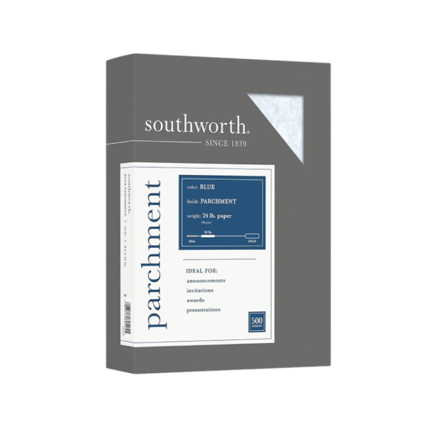 Southworth 8.5 x 11 Business Paper, 24 lbs., Copper with Parchment Finish, 500/Box