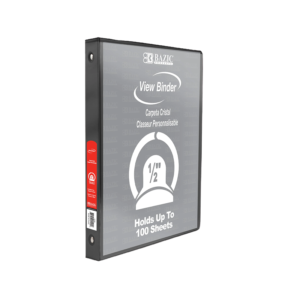 1/2 3-Ring View Binder, Black