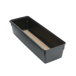 Rubbermaid Extra Deep Plastic Drawer Organizer, Black