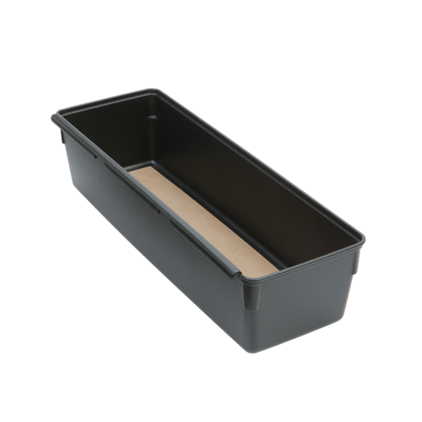 Rubbermaid Extra Deep Plastic Drawer Organizer, Black