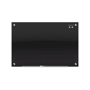 TRU RED Templated Magnetic Glass Dry-Erase Whiteboard, 3′ x 2′