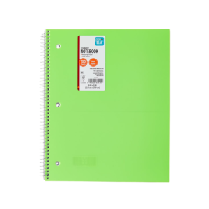 Bazic 1 Spiral Notebook, Quad-Ruled, 100 Sheets