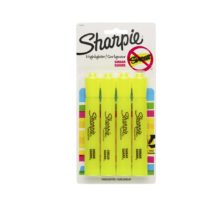 Hype Tank Highlighters, Chisel Tip, Yellow, Dozen