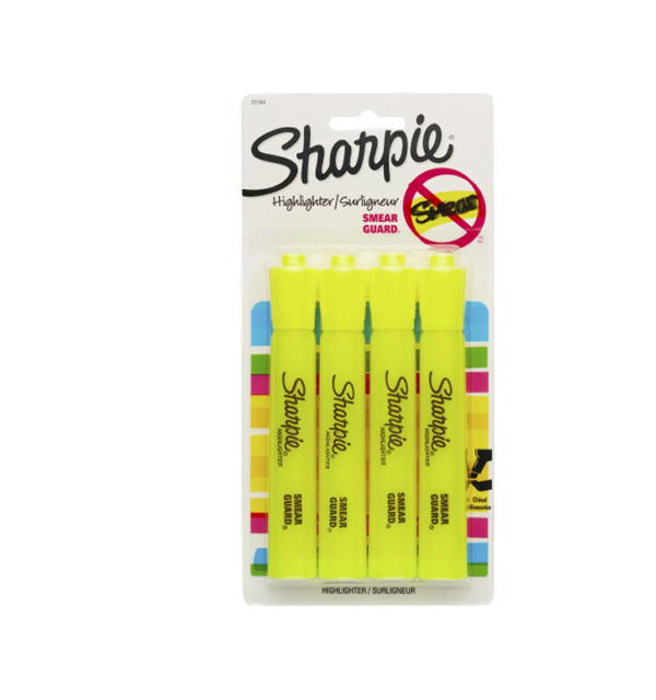 Hype Tank Highlighters, Chisel Tip, Yellow, Dozen