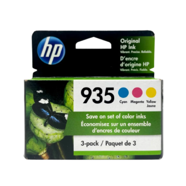 HP 935 Cyan/Magenta/Yellow Standard Yield Ink Cartridge, 3/Pack