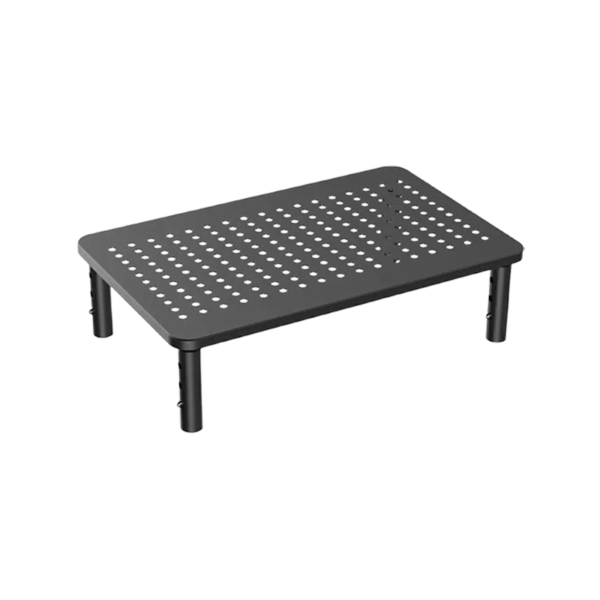 Mind Reader Ventilated Adjustable Monitor Stand, Up to 44 lbs., Black