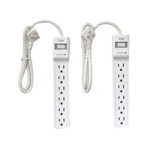NXT Technologies 8-Outlet Plus USB Surge Protector, 6′ Cord, 2100 Joules