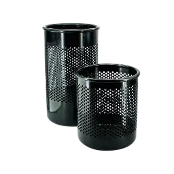 Advantus Fusion Plastic Pencil Cup, Black and Gray, Each