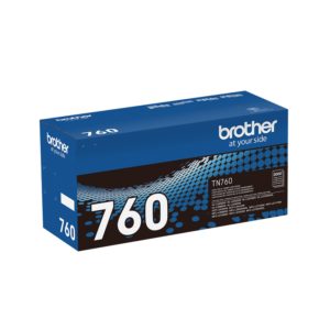 Brother TN 760 Black High Yield Toner Cartridge, 2/Pack