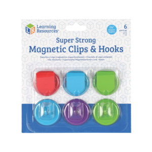 Teacher Created Resources Magnetic Hooks, 2.5, Silver, Pack of 2
