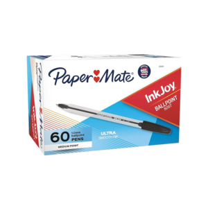 Paper Mate InkJoy 50ST Ballpoint Pen, Medium Point, Black, 60/Pack