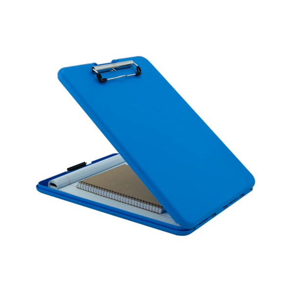 Saunders SlimMate Plastic Storage Clipboard, Letter Size, Blue