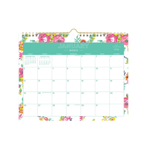 2024-2025 Blue Sky Gemma 15 x 12 Academic Monthly Wall Calendar, White/Blue