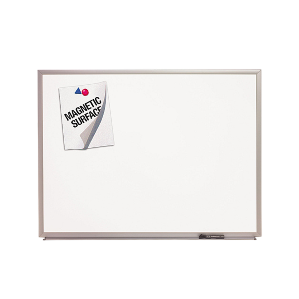 AbilityOne Magnetic Dry Erase Board, 18 x 30, White Frame