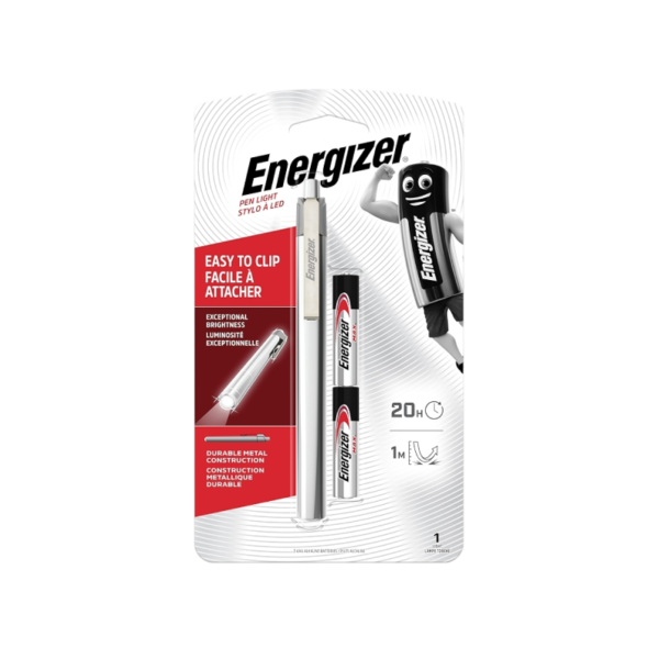 Energizer 5.72 LED Penlight, Silver