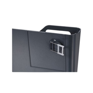 Universal Recycled Plastic Cubicle Single File Pocket, Black