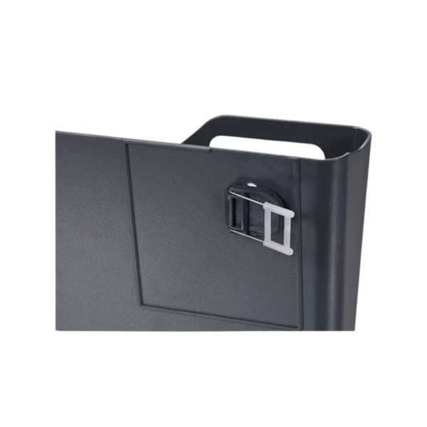 Universal Recycled Plastic Cubicle Single File Pocket, Black