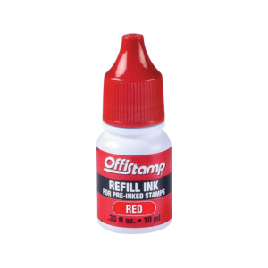 AbilityOne Pre-inked Stamp,Received,Impression 1/2×1-5/8,Red