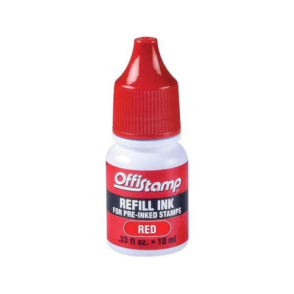 AbilityOne Pre-inked Stamp,Received,Impression 1/2×1-5/8,Red