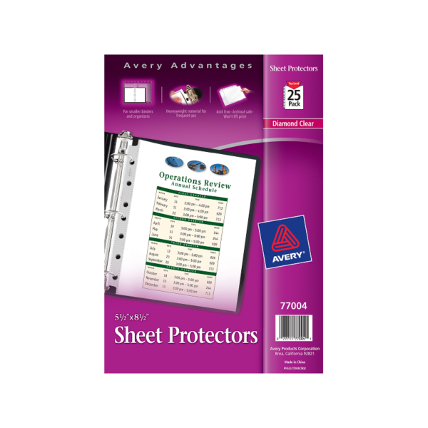 Avery Heavy Weight Sheet Protectors, 8.5 x 14, Clear, 25/Pack