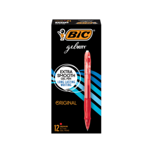 AbilityOne SKILCRAFT Recycled Retractable Gel Pen, 0.7 mm Point Size, Black Gel, based Ink, Transparent Barrel, Dozen