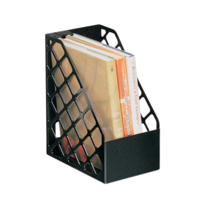 Universal Recycled Plastic Magazine File, 1 Compartment, Black, 11 3/4H x 3W x 9 1/2D